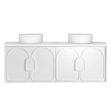 Laguna MKII 1500mm Wall Hung Double Vanity with Solid Surface Countertop